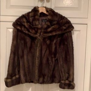 INC International  Faux Fir Jacket. Size M.